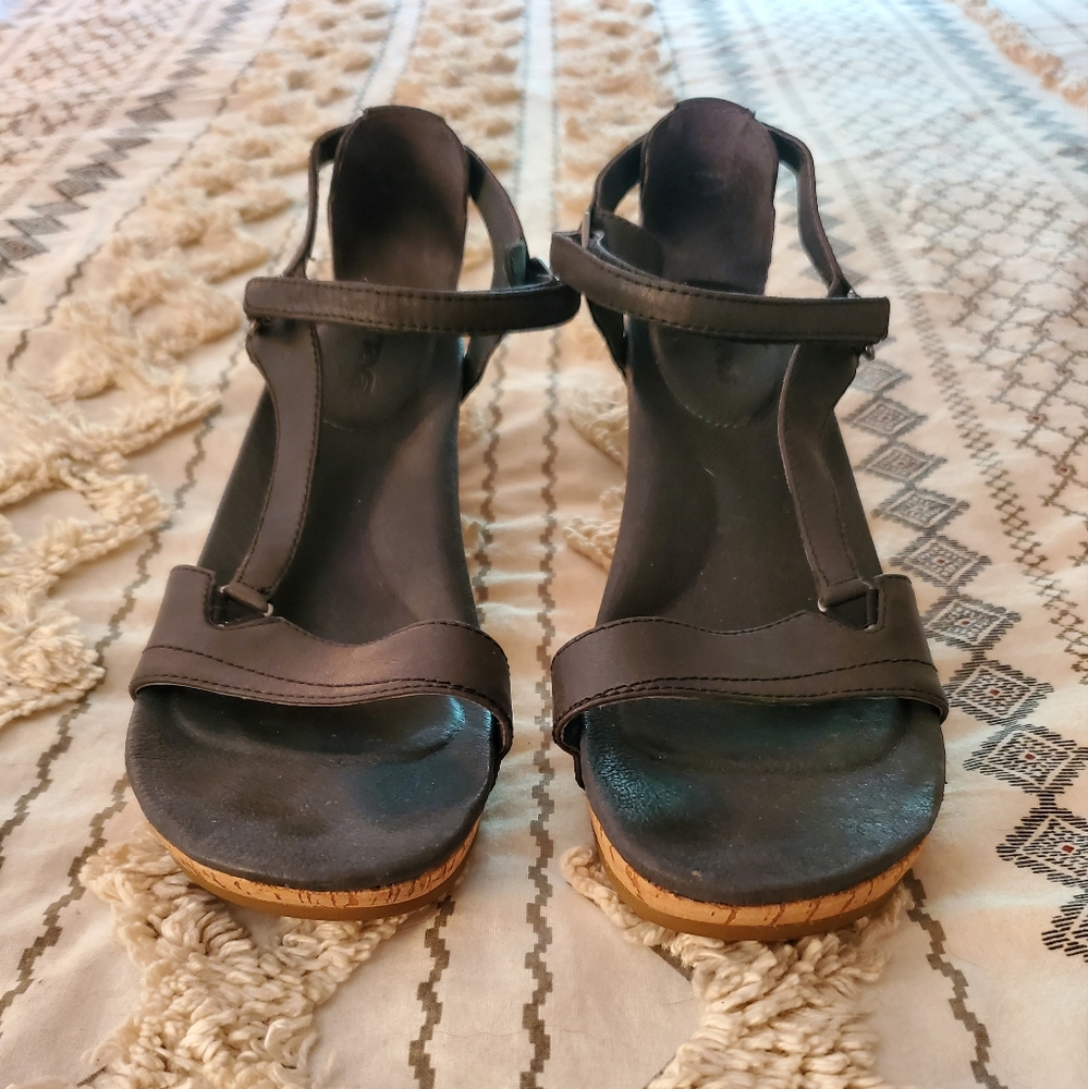 Teva Capri Wedge Black Sandal